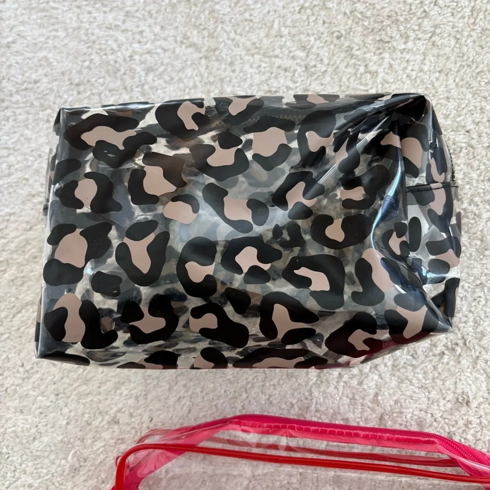 Clear Travel Zip Toiletry Bag Set